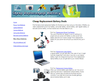 Tablet Screenshot of cheapreplacementbattery.com